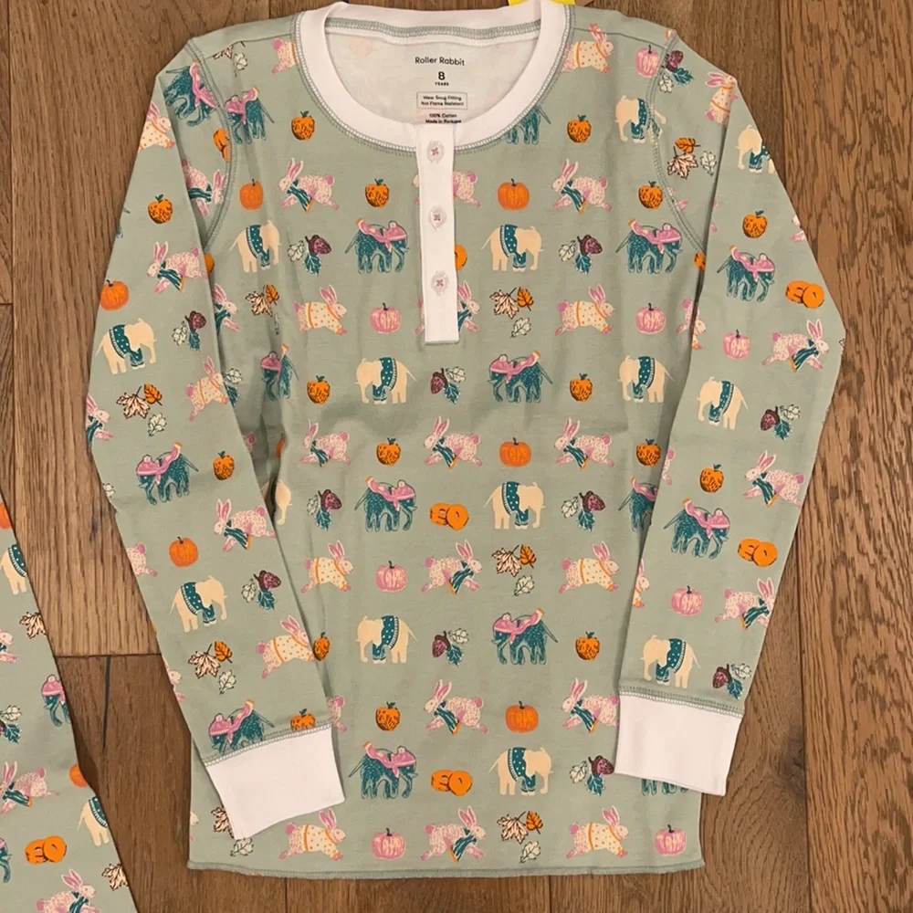 Roller Rabbit Pumpkin Spice Pajamas - Picture 3 of 6